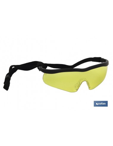 GAFAS SEGURIDAD SPORT AMBAR UV...