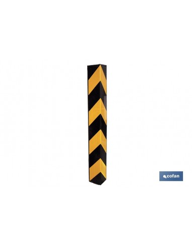 ESQUINERO RECTO 800X100X10MM AMAR/NEGRO