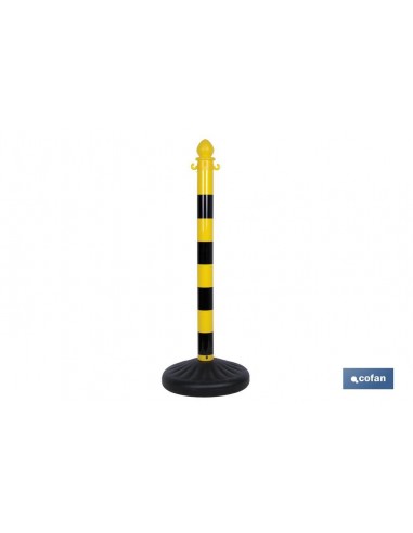 POSTE Y BASE PARA CADENA (AMAR/NEGRO) 1M