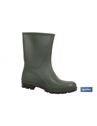 BOTA PVC VERDE MEDIA CAÑA TALLA 43