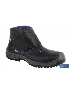 BOTA PIEL NEGRO CIERRE...