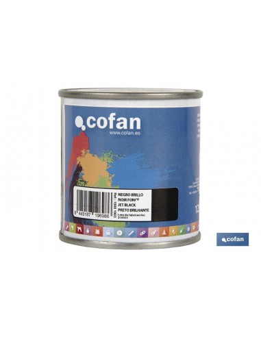 ESMALTE SINTÉTICO (125 ML) NEGRO BRILLO