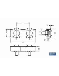 SUJETACABLES PLANOS DOBLE M-5 2