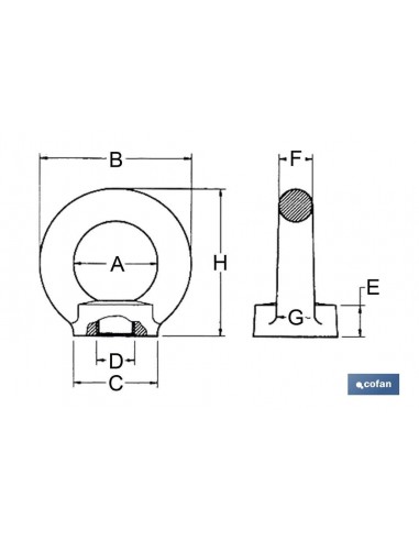 ANILLA ELEVACION HEMBRA DIN 582 M-10 ZN