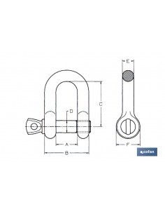 GRILLETE RECTO M-14 ZINCADO... 2