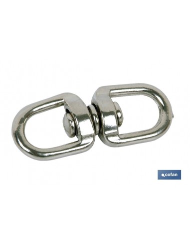 TORNIQUETE  GIRATORIO NIQUELADO 16X16mm