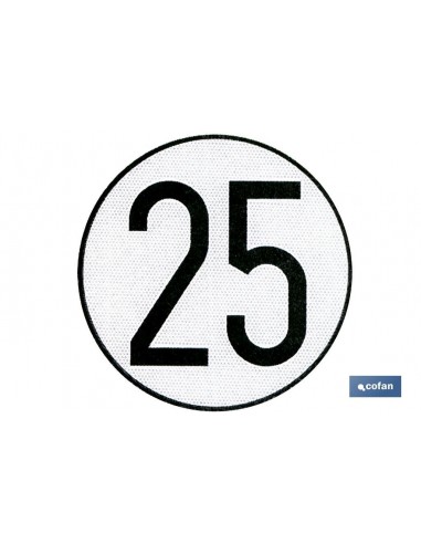 PLACA DE VELOCIDAD HOMOLOGADA 25