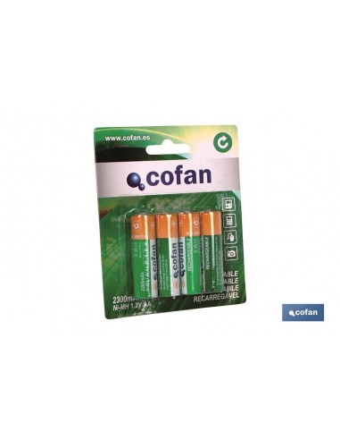 BLISTER 4 PILAS RECARGABLES AA 2300mAh
