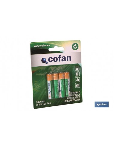 BLISTER 4 PILAS RECARGABLES AAA 900mAh