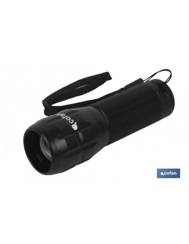 LINTERNA LED ALUM. ZOOM LED 120LM Ø3...