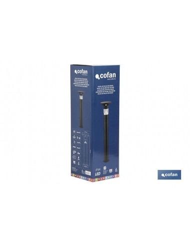 BALIZA LED SOLAR CON SENSOR GRIS 3W...