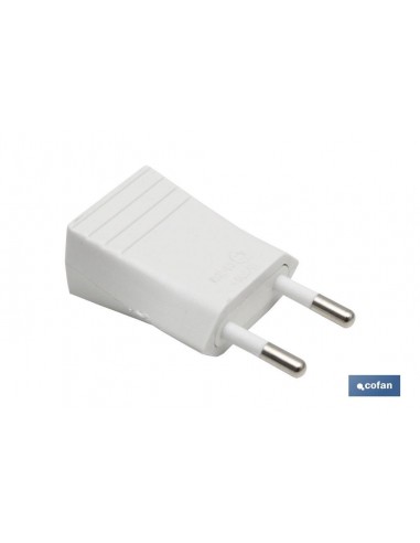 CLAVIJA BIPOLAR BLANCO (10A-250V)