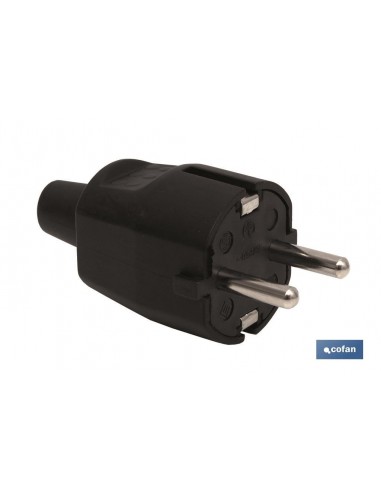 CLAVIJA BIPOLAR GOMA NEGRO (16A-250V)
