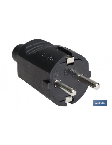 CLAVIJA BIPOLAR GOMA NEGRO (16A-250V)