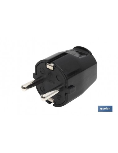 CLAVIJA BIPOLAR NEGRO (16A-250V)