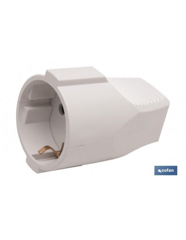 BASE ENCHUFE AEREA BLANCA (16A-250V)