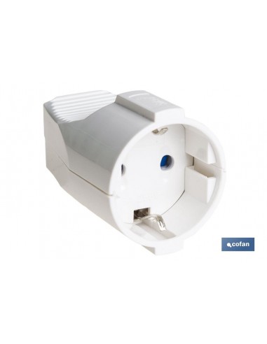 BASE ENCHUFE AEREA BLANCA (16A-250V)