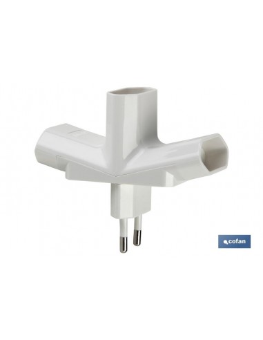 ADAPTADOR MULTIVIA 3 VIAS (10A-250V)