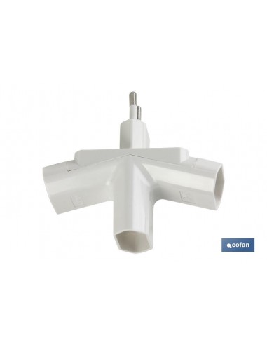 ADAPTADOR MULTIVIA 3 VIAS (10A-250V)