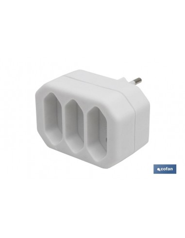 ADAPTADOR 3 VIAS FRONTALES (10A)