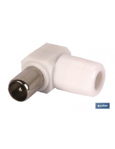 CONECTOR ANTENA MACHO CODO...