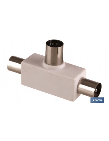 ADAPTADOR ANTENA T 1 HEMBRA 2 MACHOS