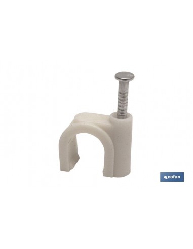 GRAPA PLASTICA CABLE REDONDO 9MM