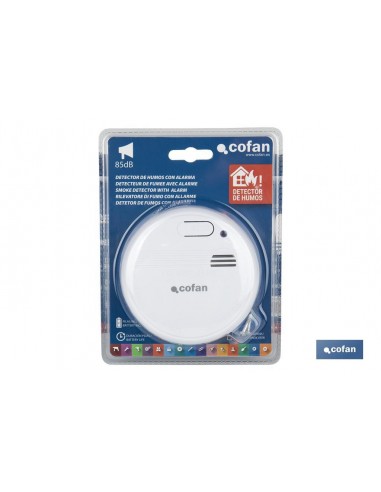 DETECTOR DE HUMOS CON ALARMA SONIDO