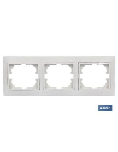 MARCO 3 ELEMENTOS HORIZONTAL BLANCO