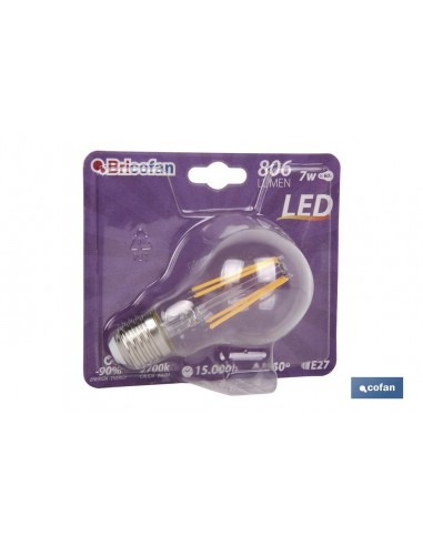 BOMBILLA LED CLASIC FILAMENTO E27 7W...