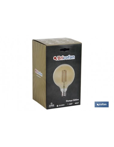 BOMBILLA LED GLOBO ORO E27 4W 280LM...