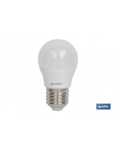 BOMBILLA LED 6 W ESFÉRICA E14 220°...