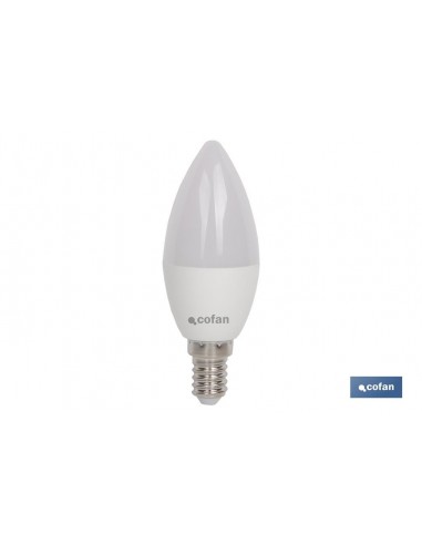 BOMBILLA LED 6W VELA E14 220º 470LM...