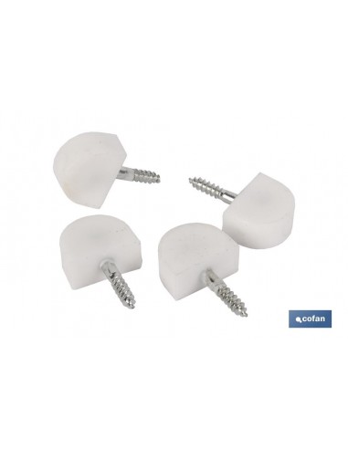 BL 4 UDS SOPORTE DE ESTANTE BLANCO