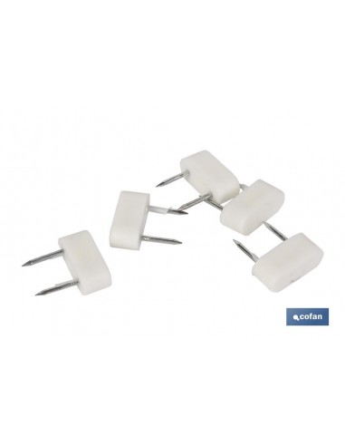 BL 6 UDS TOPES DOS PUNTAS GRANDE BLANCO