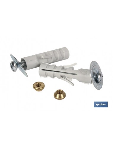 BL 2 UDS TACO NYLON CON TORNILLO 5X45