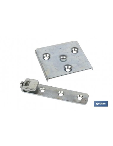 2 COLGADOR DE ARMARIO ZINCADO 53MM
