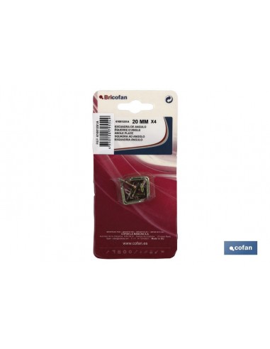 4 UDS. ESCUADRA DE ÁNGULO 70 MM VENTA...