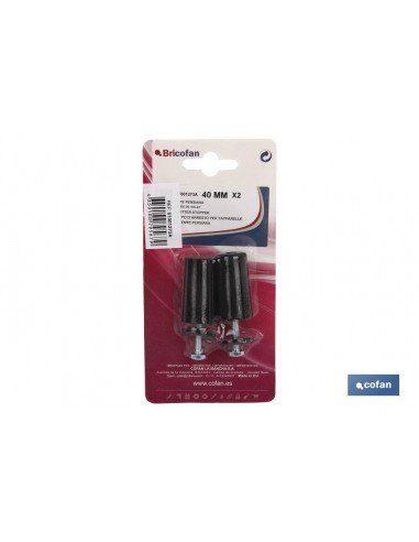 TOPE PERSIANA 40MM BLANCO 2 UDS