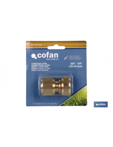 CONECTOR MANGUERA LATÓN 3/4 (19 mm)