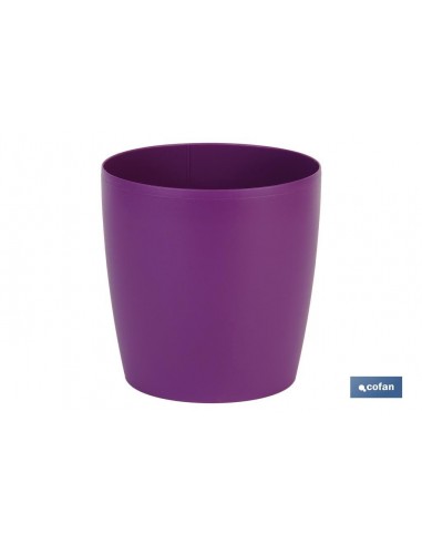 MACETA CAMELIA COLOR MORADO 24.5X23.6cm
