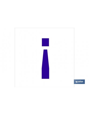 SEÑAL GLASSPACK ADHESIVA 62X62MM.