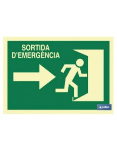 SEÑAL LUMINISCENTE 297X210MM.