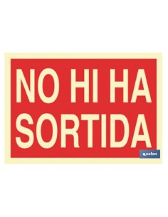 SEÑAL LUMINISCENTE 297X210MM.