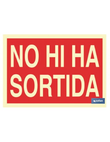 SEÑAL LUMINISCENTE 420X297MM.