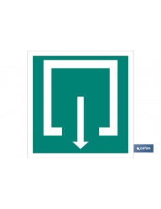 SEÑAL LUMINISCENTE 105X105MM