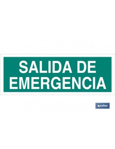 SEÑAL LUMINISCENTE 400X100MM.