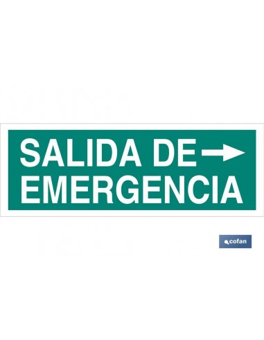 SEÑAL LUMINISCENTE 400X100MM.
