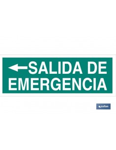 SEÑAL LUMINISCENTE 400X100MM.