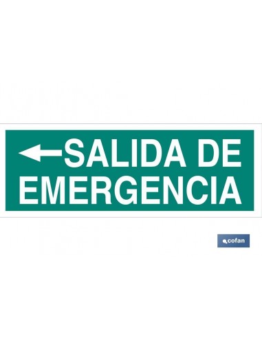 SEÑAL LUMINISCENTE 400X100MM.
